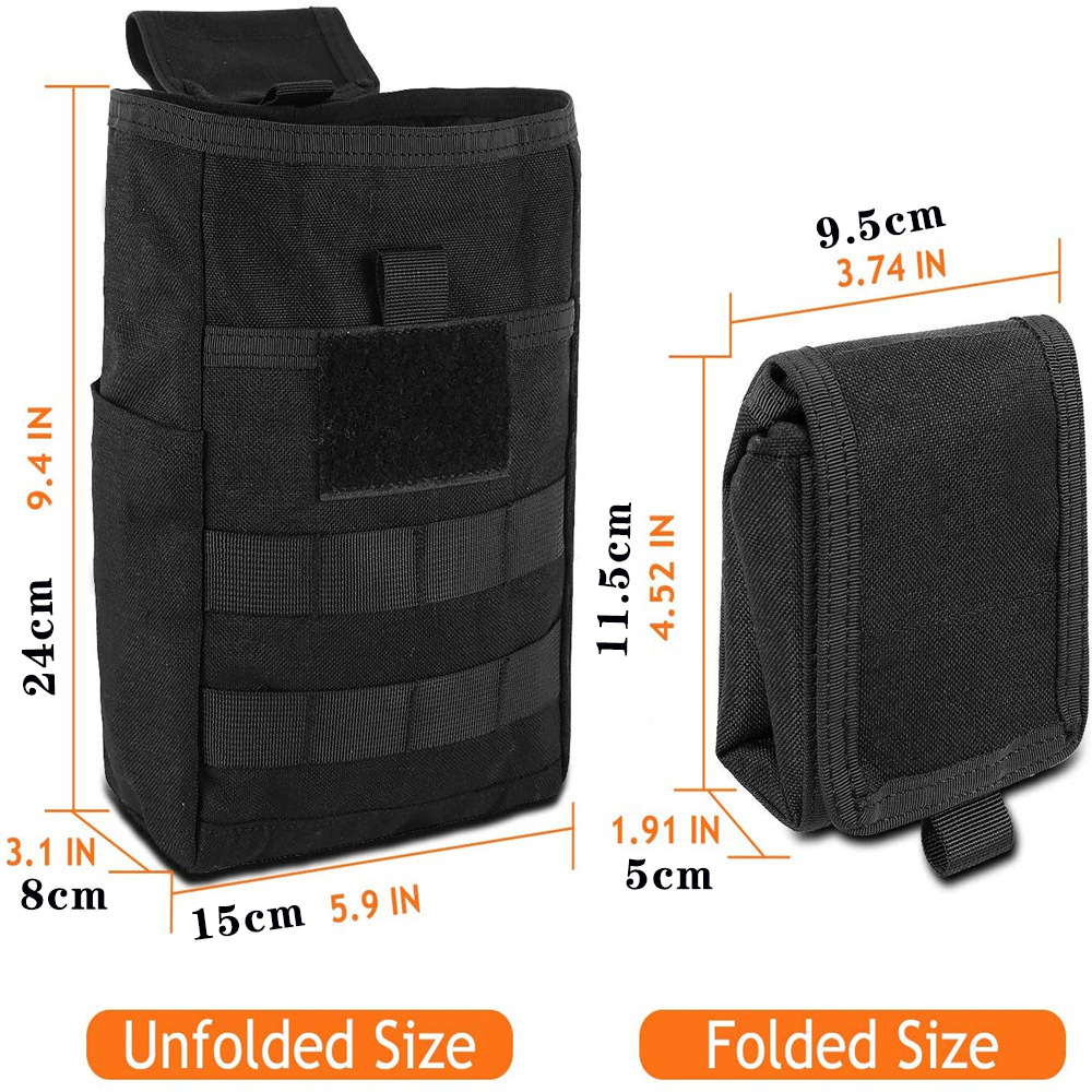 Foldable Molle Dump Drop Pouch - Edc Carry Fanny Pack recension och pris