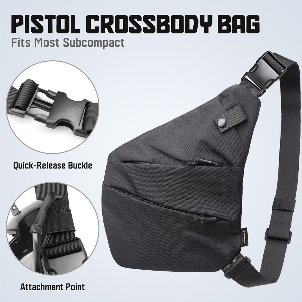 Tactical Concealed Gun Carry B - Edc Concealed Carry Sling Bag recension och pris