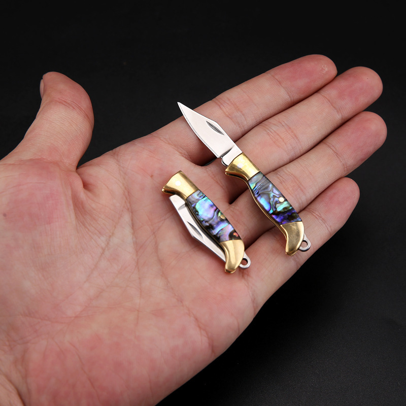 MINI Shell Brass Folding Knife - Edc Carry Knife recension och pris