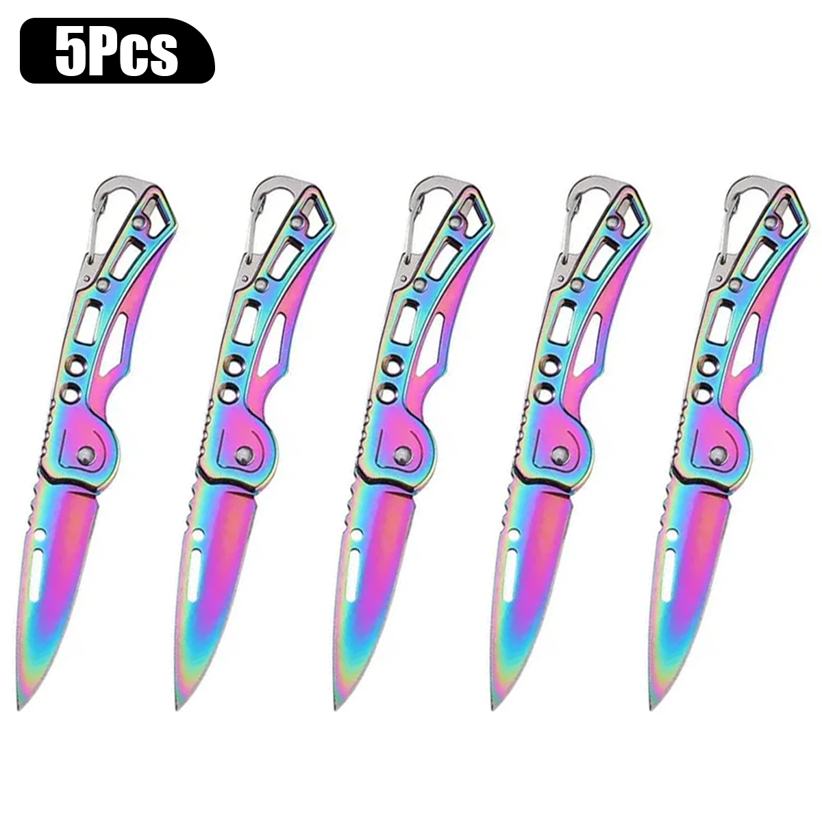 5-Piece Colorful Edc Pocket Kn - Edc Carry Pocket Knife recension och pris