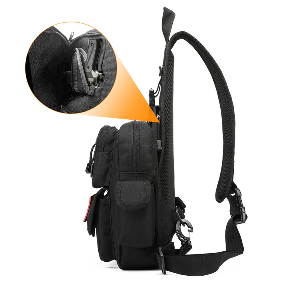 Tactical Gun Storage Bag Cross - Edc Concealed Carry Sling Bag recension och pris