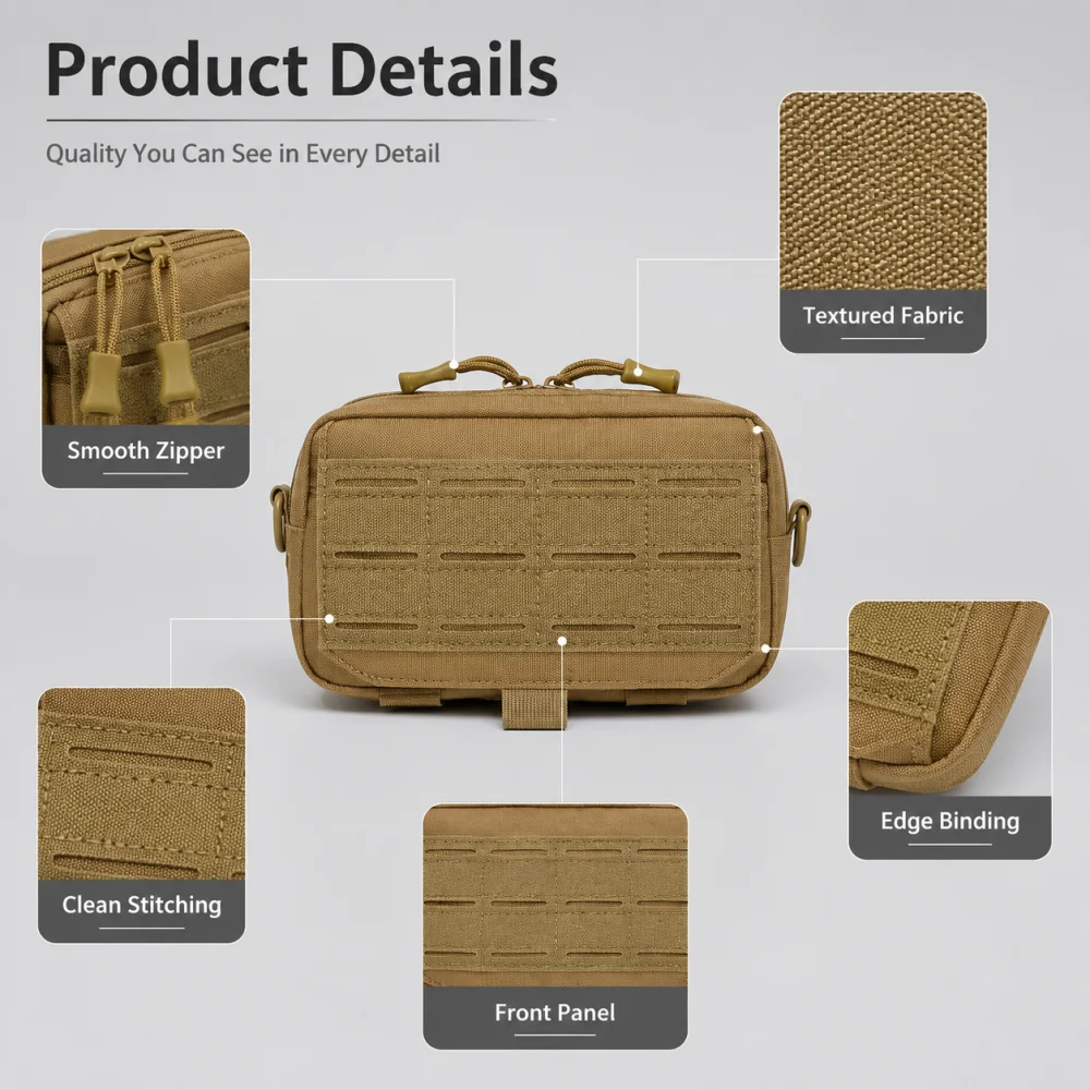 Utility Molle EDC Waist Bag Ta - Edc Carry Fanny Pack recension och pris