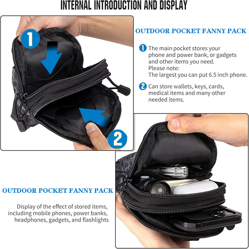 Universal EDC Tactical Molle P - Edc Carry Fanny Pack recension och pris