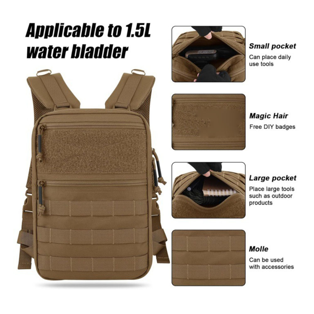 Tactical MOLLE Backpack Waterp - Edc Carry Kit recension och pris